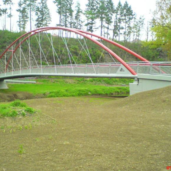 footbridge across Sázava in the Zruč nad Sázavou
